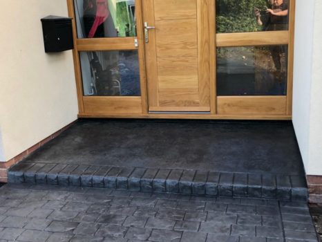 concrete patterned driveways